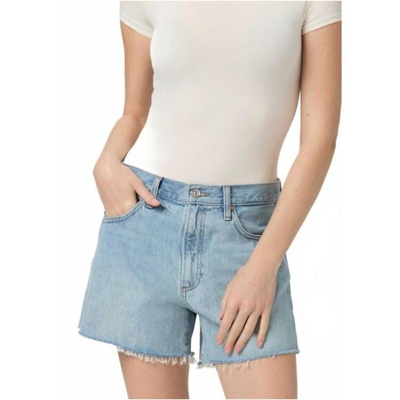 Paige Archie High Rise Relaxed In Vintage Inspired Denim Shorts Size 28 - Picture 2 of 9